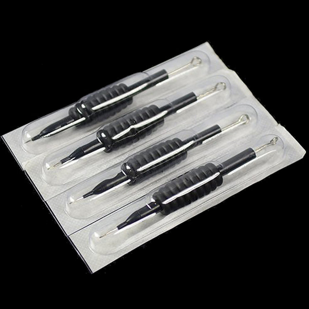 10 pcs Disposable Sterile Tattoo Needles with Tube 3/4" Grip Tip RL/RS/M1/RM