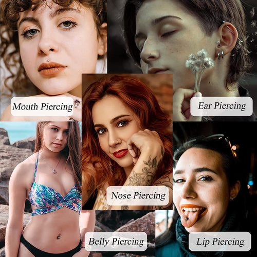 5/10/25/50 Pro I.V Catheter Body Piercing Needles 14,16,18,20,22G Navel Ear Nose