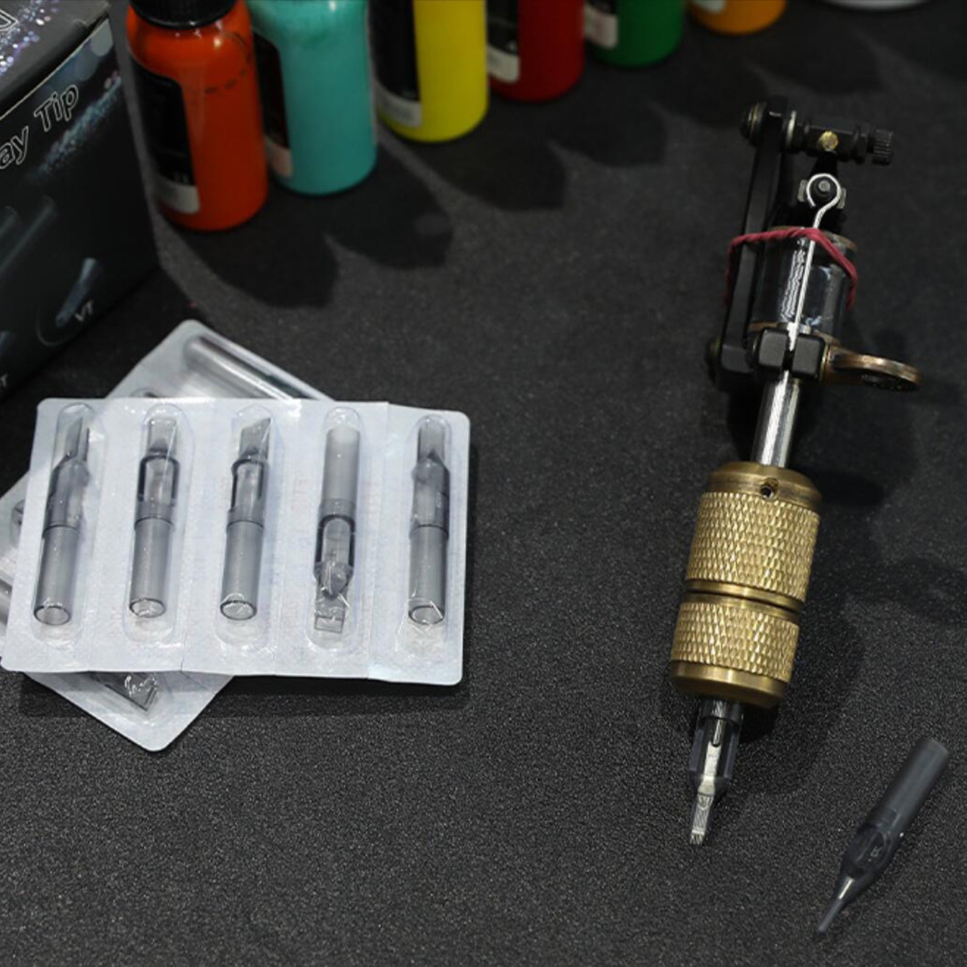 50 Tattoo Sterile Disposable Nozzle Tube Tip RT DT FT