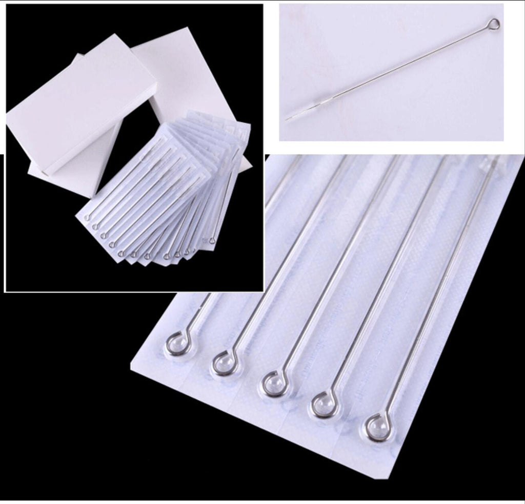 50pcs Mixed Assorted Tattoo Needles 10 Sizes-3 5 7 9RL 5 7 9RS 5 7 9M1